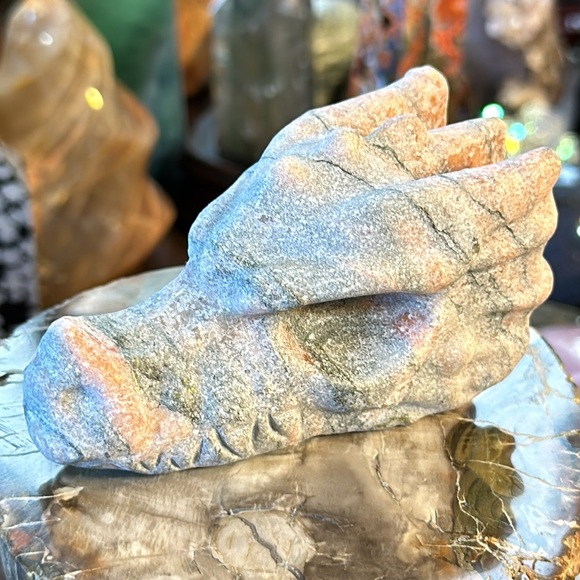 Sandstone Dragons Head Carving! - Picture 4 of 10